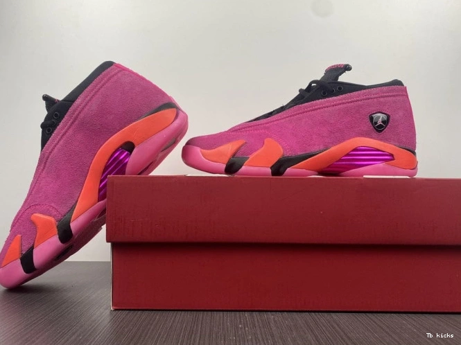 Rep TBK Pink Shocking Retro Jordan 14 DH4121-600 Low (W) 0726